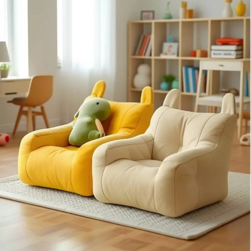 Cat Sofa Bed, Adorable Cartoon Pet Bed with Removable Washable Cover, Plush Cat Furniture for Indoor Cats Up To 6 Lbs (2.72kg)