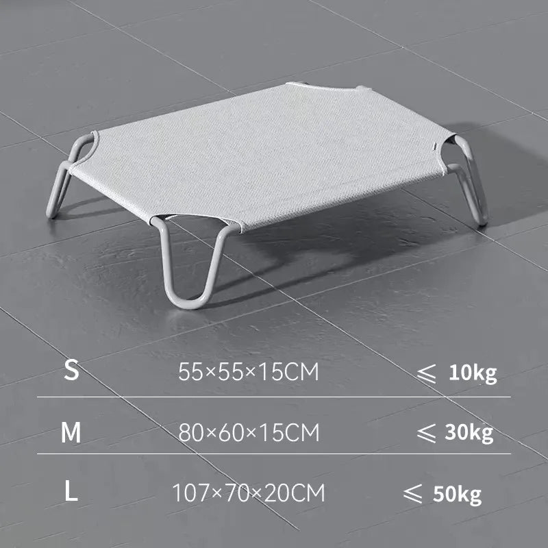 Elevated Bed for Dogs Folding Pet Camping Bed Cat Portable Removable Washable Dog Kennel Puppy Beds Supplies summer spring