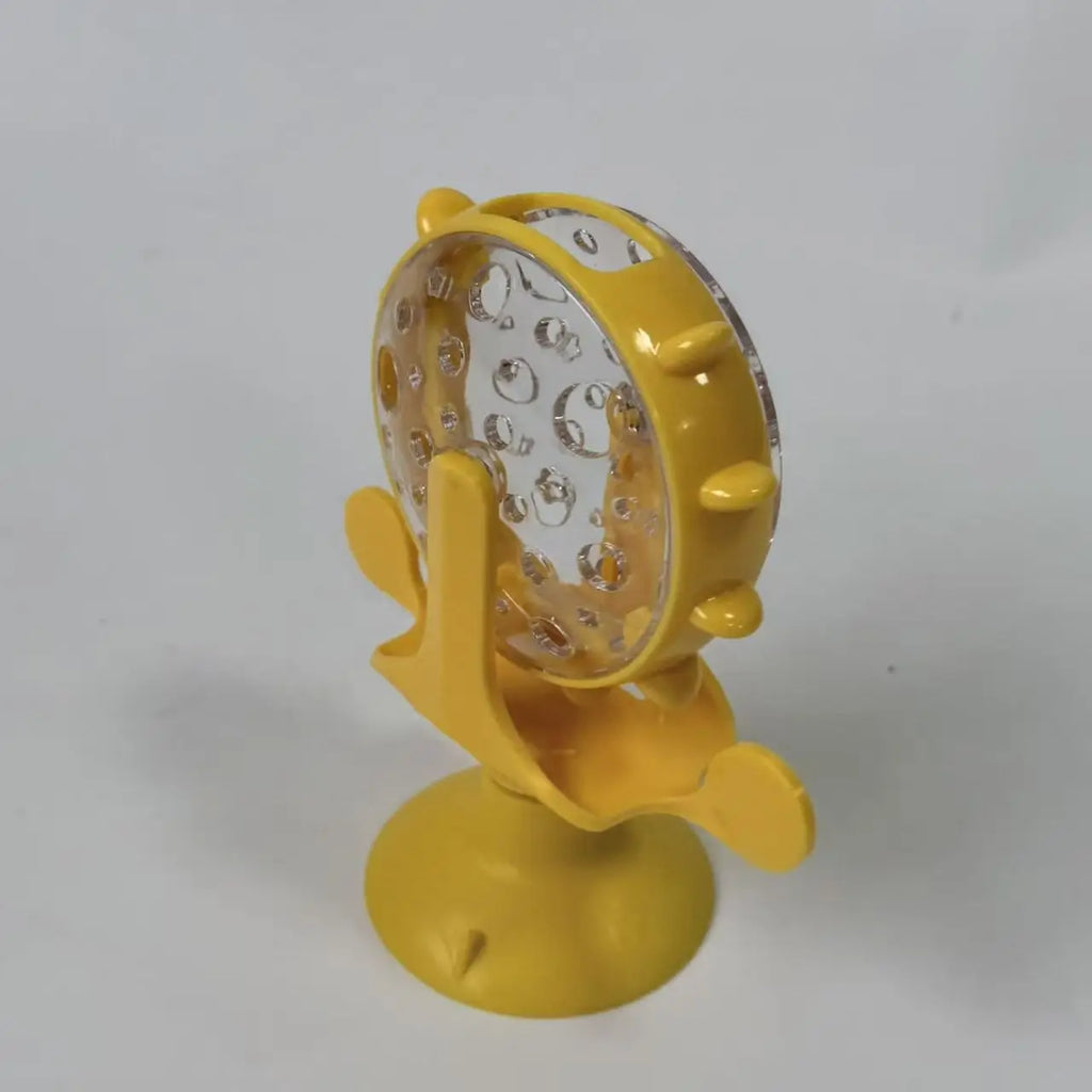 Cat and dog pet toys, feeding devices, windmill turntable food dispensers, cat-entertaining interactive toys