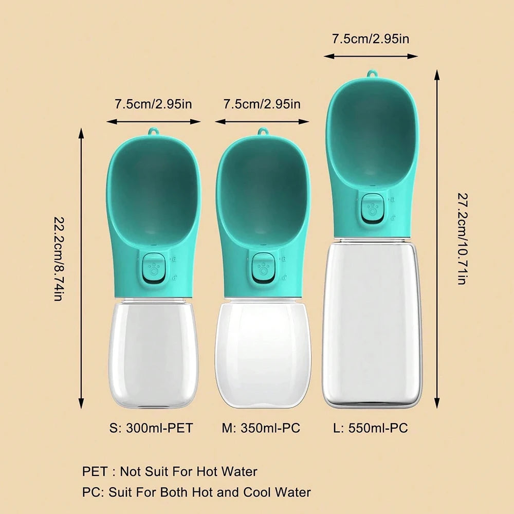 Portable Pet Water Bottle for Dogs & Cats