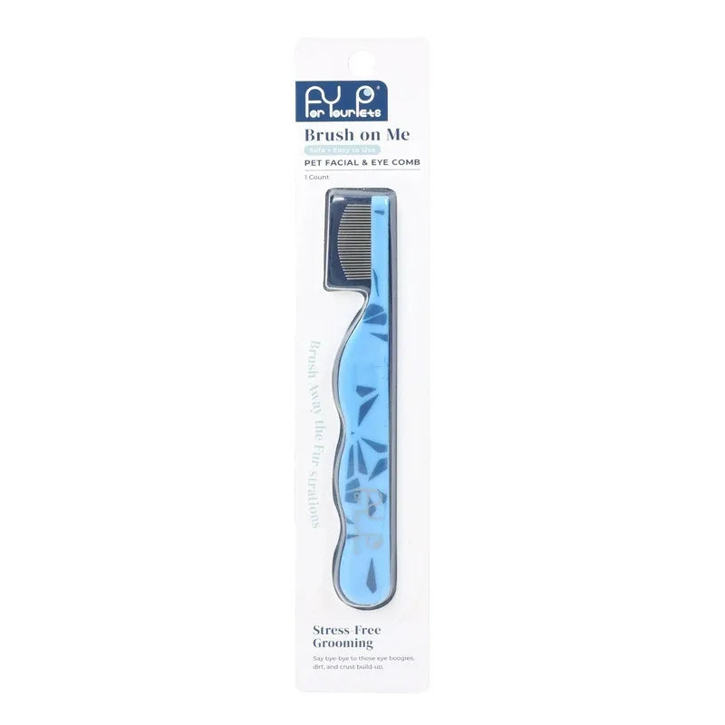 Small Breed Pet Grooming Comb Fine Tooth Flea Comb Trimming Face Mouth Hair for Cat Dog Pomeranian Teddy Poodle Daily Care Tool
