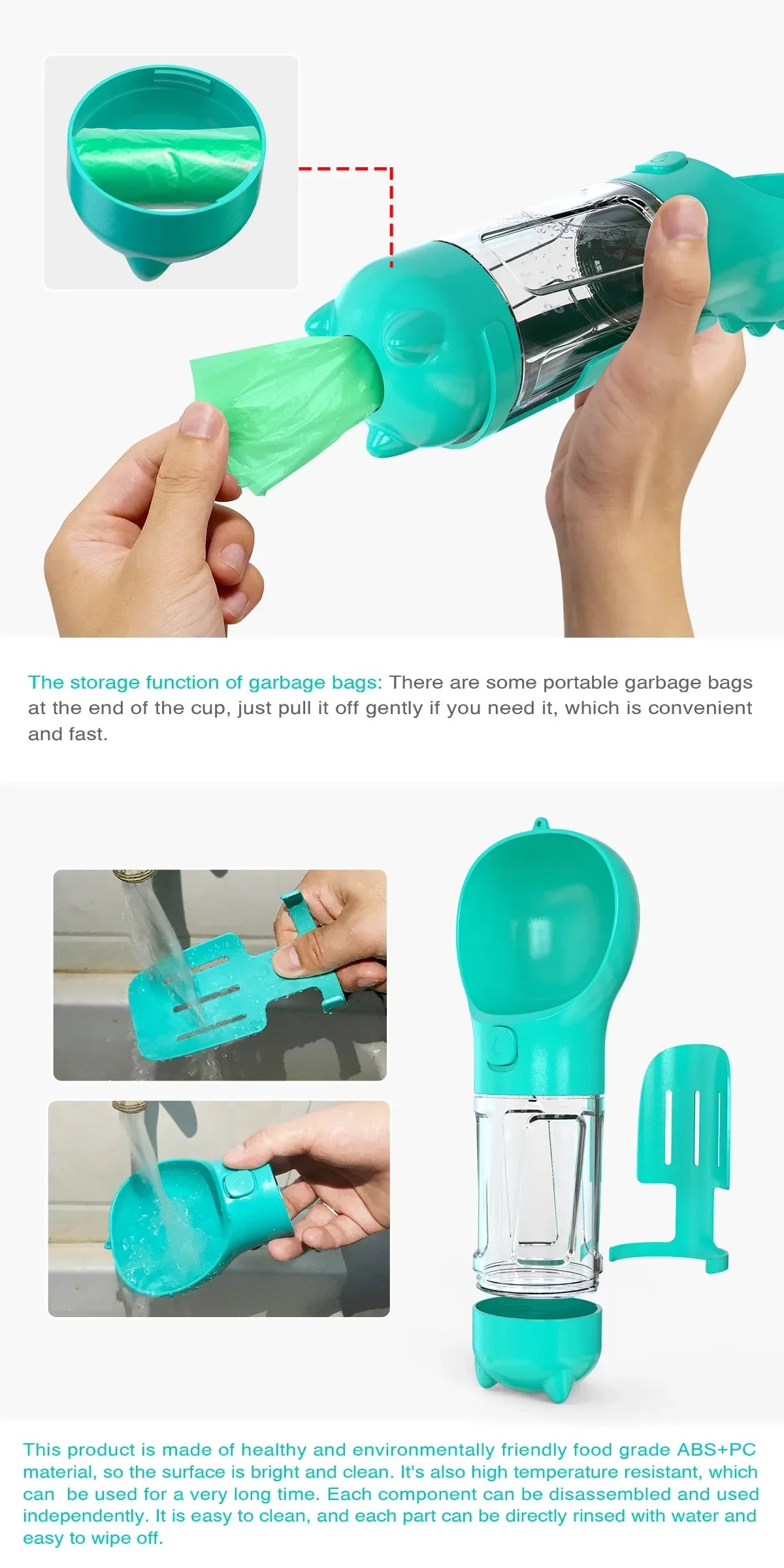 Portable Outdoor Dog Feeder with Popular Drinking Cup Essential Pet Necessity for Daily Use