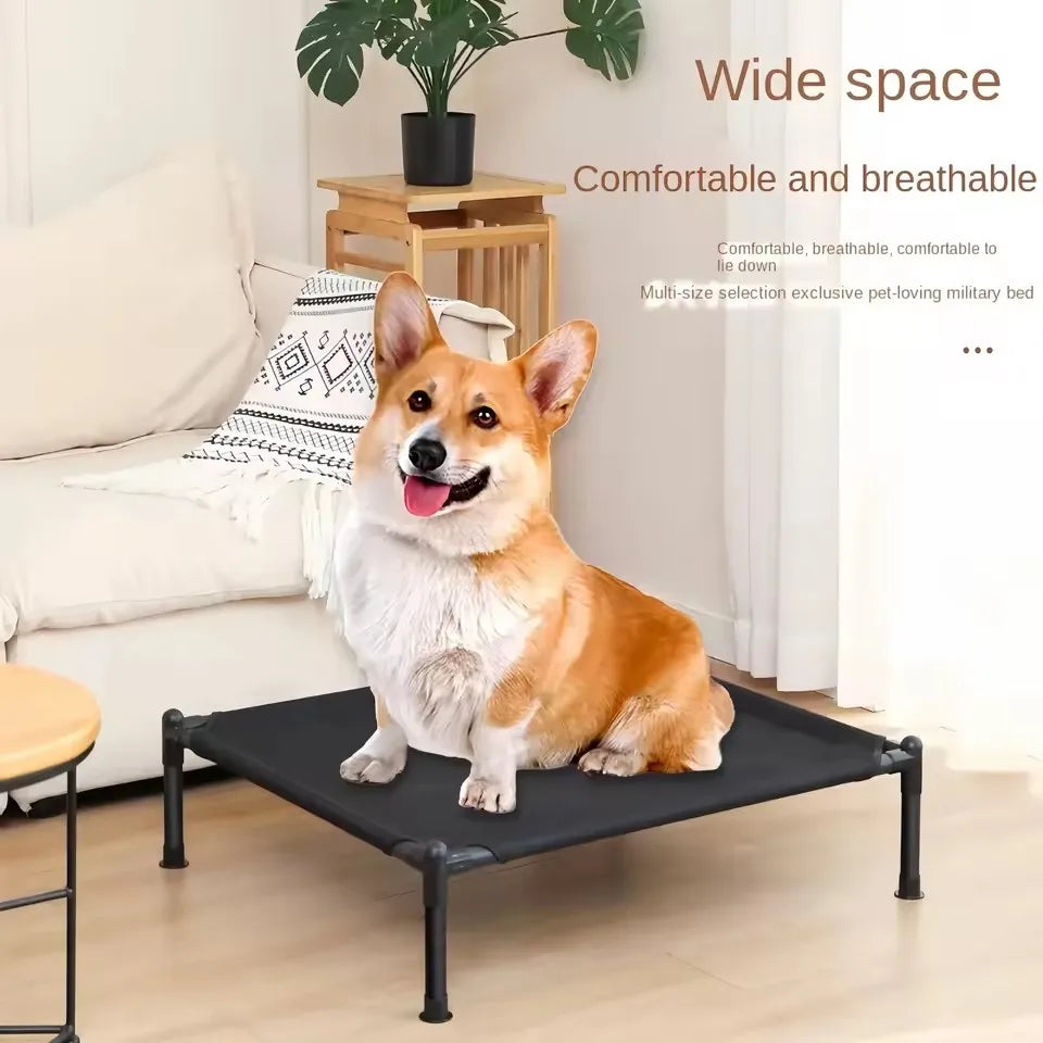 Pet Bed, Cat Dog Folding Camping Bed, Marching Bed, Portable, Detachable, Washable, All Season Cat Kennel, Puppy Bed Cat Bed