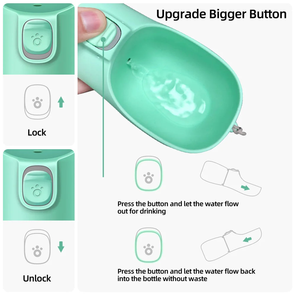 Portable Pet Water Bottle for Dogs & Cats