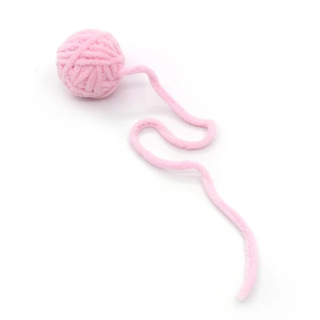 Pet Cat Toys Are Self Entertaining Chew and Tease Cats Toy Balls Colored Wool Balls Cat Supplies Fidget Toy for Pet Accessories
