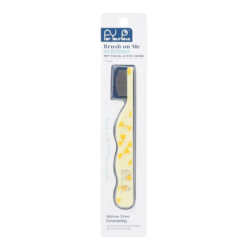 Small Breed Pet Grooming Comb Fine Tooth Flea Comb Trimming Face Mouth Hair for Cat Dog Pomeranian Teddy Poodle Daily Care Tool