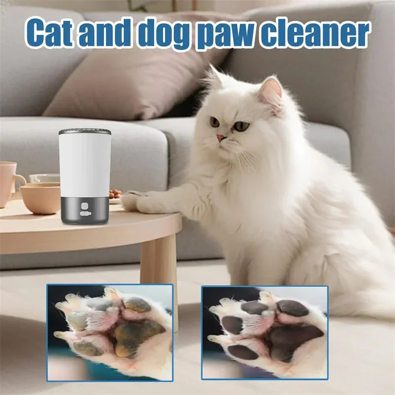 Limpiador Automático de Patas para Perros y Gatos – Portátil, Recargable USB-C y Fácil de Usar