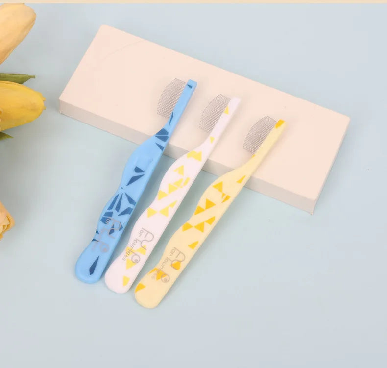 Small Breed Pet Grooming Comb Fine Tooth Flea Comb Trimming Face Mouth Hair for Cat Dog Pomeranian Teddy Poodle Daily Care Tool