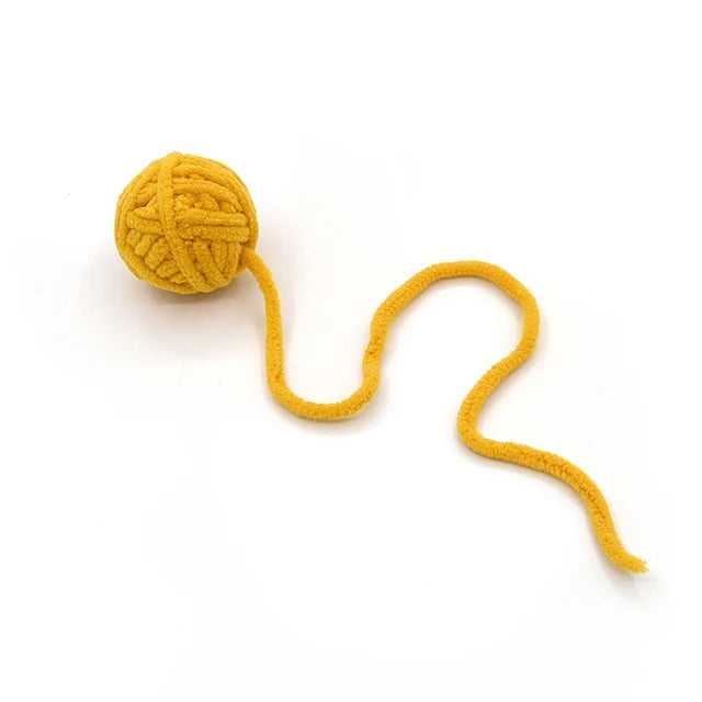 Pet Cat Toys Are Self Entertaining Chew and Tease Cats Toy Balls Colored Wool Balls Cat Supplies Fidget Toy for Pet Accessories