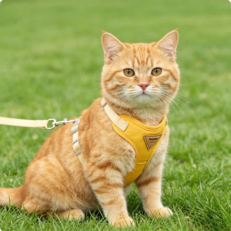 Cat Puppy Outdoor Walking Supplies Fashion Pet Harness and Leash Set for Small Dogs Cats Breathable Durable Kitten Harnesses