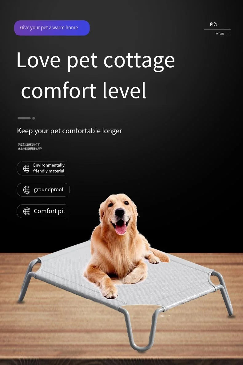 Elevated Bed for Dogs Folding Pet Camping Bed Cat Portable Removable Washable Dog Kennel Puppy Beds Supplies summer spring