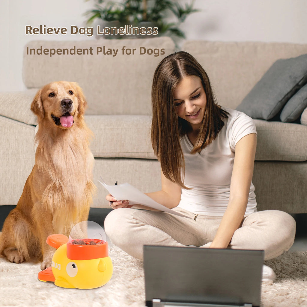 Pet toy rotating self-entertainment boredom-relief food dispenser pet snack cat freeze-dried food launcher