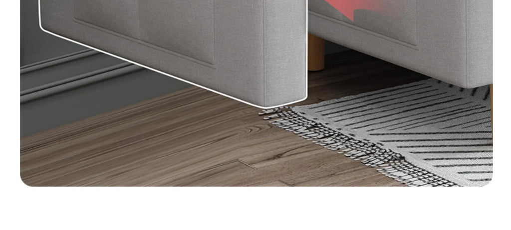 Stable Small Unit Sofa Bed, Foldable Dual-purpose Double Bed, Home Office Nap, Three Person Sofa, Leisure Fabric, Lazy Sofa