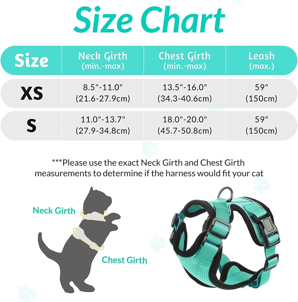 Cat Puppy Outdoor Walking Supplies Fashion Pet Harness and Leash Set for Small Dogs Cats Breathable Durable Kitten Harnesses