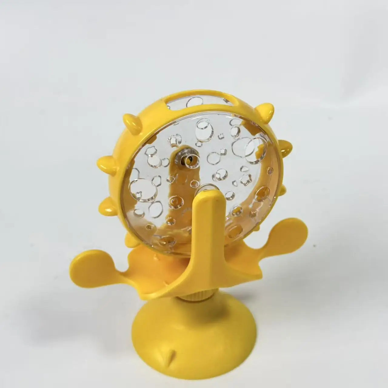 Cat and dog pet toys, feeding devices, windmill turntable food dispensers, cat-entertaining interactive toys