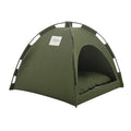 Foldable Pet Tent Bed Removable Cat Sofa Basket Canvas Semi-enclosed Cat House Hut Cat Sleeping Bed for Room Decor Pet Supplies