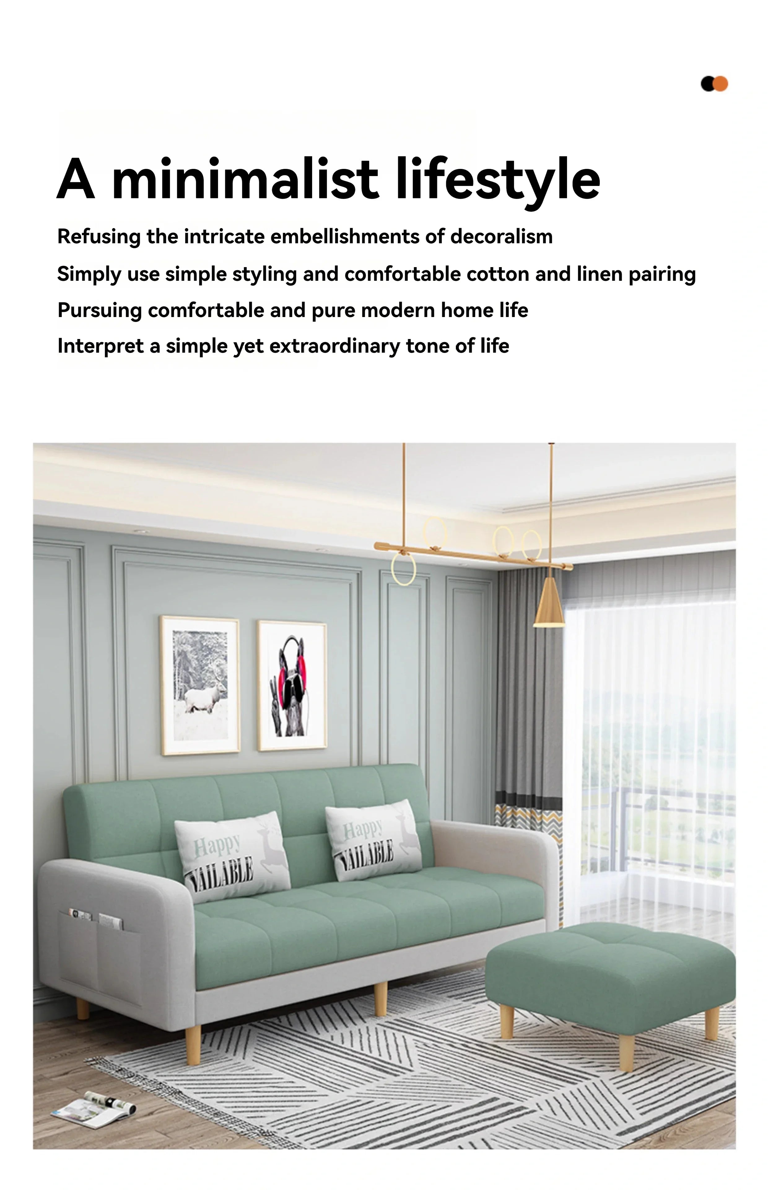 Stable Small Unit Sofa Bed, Foldable Dual-purpose Double Bed, Home Office Nap, Three Person Sofa, Leisure Fabric, Lazy Sofa
